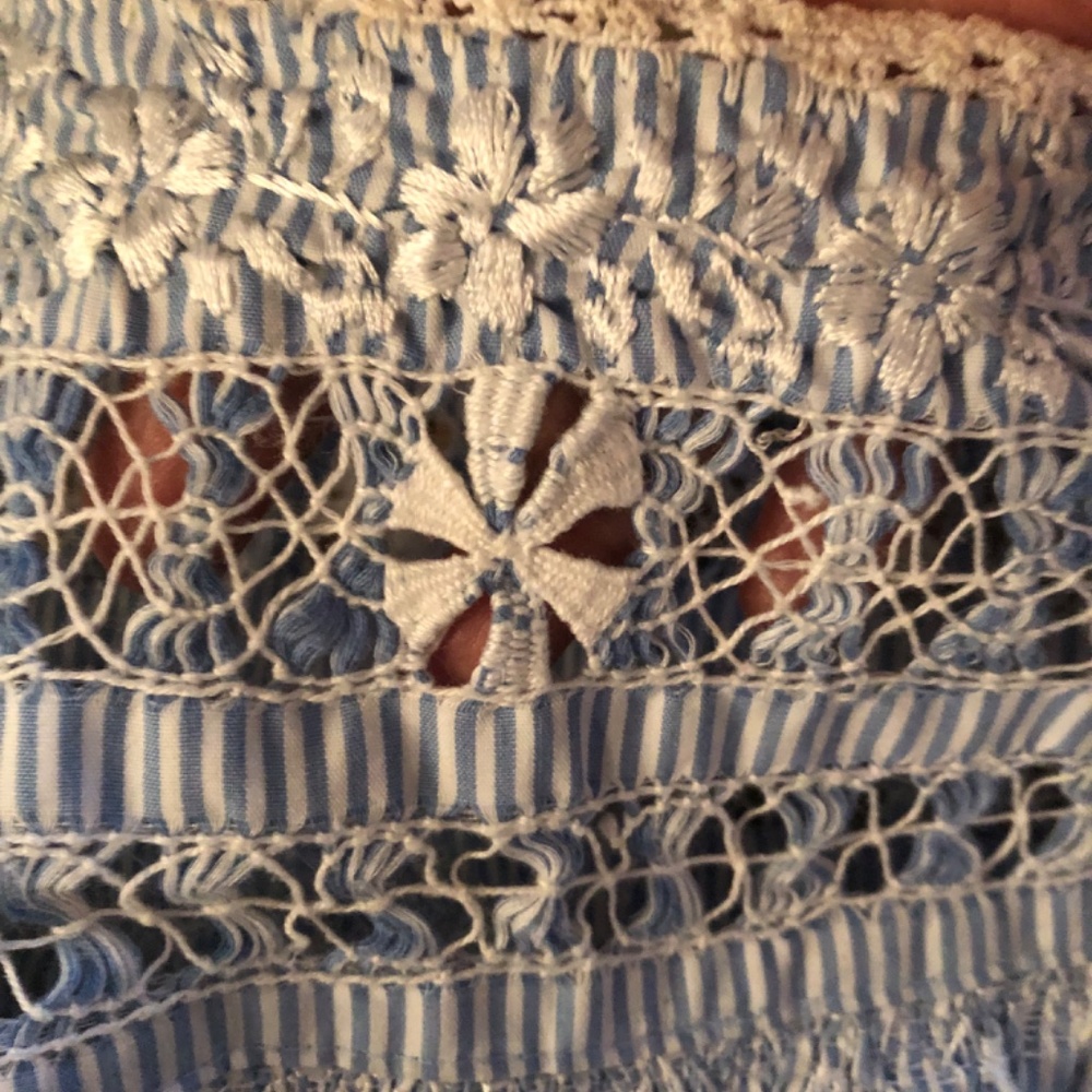 San Antonino hand embroidered Deshilado top - Picture 4 of 7